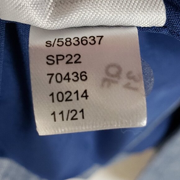 Ann Taylor Linen Blend Blazer Career Office Heather Blue size 8 Minimalist - Picture 9 of 13